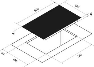 Индукционная варочная панель Pando PI-3800 AiRLINK фото 4 в Казани и Татарстане