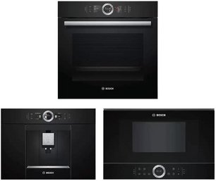 Bosch (духовой шкаф HSG636BB1 + кофемашина CTL636EB6 + микроволновая печь BFR634GB1) фото в Казани и Татарстане