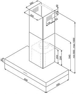 Вытяжка Smeg K90X-2 фото 2 в Казани и Татарстане