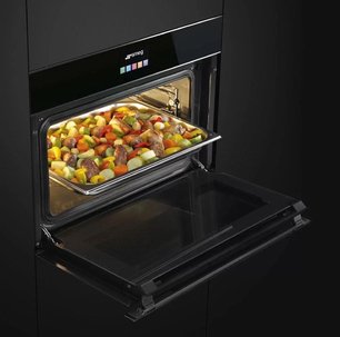 Духовой шкаф комбинированный с пароваркой Smeg SF4604VCNX1 фото 3 в Казани и Татарстане