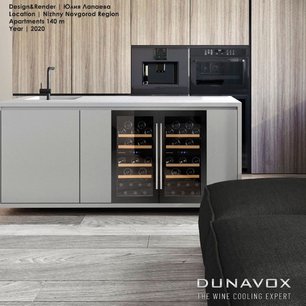 Винный шкаф Дунавокс DAUF-32.78DB фото 2 в Казани и Татарстане Винный шкаф Dunavox DAUF-32.78DB фото 2 в Казани и Татарстане