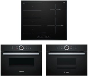 Bosch (духовой шкаф CMG633BB1 + пароварка CDG634AB0 + варочная панель PXE651FC1E) фото в Казани и Татарстане