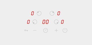 Электрическая варочная панель Korting HK 60003 BW фото 3 в Казани и Татарстане