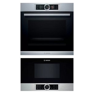 Bosch (духовой шкаф HBG636ES1 + микроволновая печь BFL 634GS1) фото в Казани и Татарстане