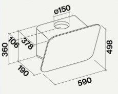 Вытяжка Falmec Tab 60 Inox Fasteel фото 2 в Казани и Татарстане