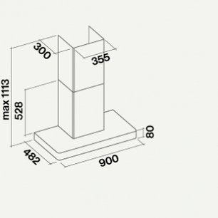 Вытяжка Falmec Stilo 90 white wall (NRS) фото 4 в Казани и Татарстане