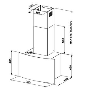 Вытяжка Faber Screen EG8 X/V BK A75 Active фото 3 в Казани и Татарстане