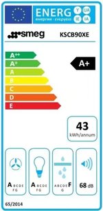 Встраиваемая вытяжка Smeg KSCB90XE фото 4 в Казани и Татарстане