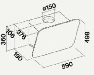 Вытяжка Falmec Tab 60 White фото 3 в Казани и Татарстане