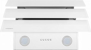 Кухонная вытяжка MAUNFELD Cascada Push 50 белый фото 4 в Казани и Татарстане