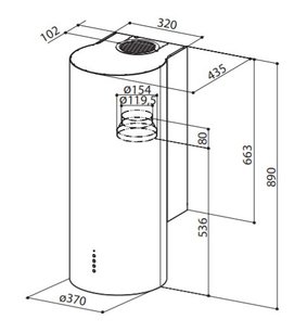 Вытяжка Фабер ECLIPSE EV8 LED X A37 фото 4 в Казани и Татарстане Вытяжка Faber ECLIPSE EV8 LED X A37 фото 4 в Казани и Татарстане