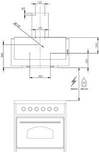 Вытяжка Pando P-730/90 CR NE V. 1050 SEC PLUS фото 3 в Казани и Татарстане