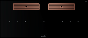 Индукционная варочная поверхность с вытяжкой Kuppersbusch KMI 12850.0 SR-S Copper фото в Казани и Татарстане