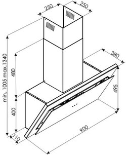 Вытяжка Де Дитрих DHV2963B фото 3 в Казани и Татарстане Вытяжка De Dietrich DHV2963B фото 3 в Казани и Татарстане