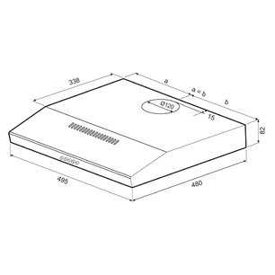 Вытяжка Krona BRIANA 500 WHITE PB фото 2 в Казани и Татарстане Вытяжка Krona BRIANA 500 WHITE PB фото 2 в Казани и Татарстане