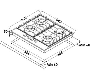 Варочная панель Шауб Лоренц SLK GL6225 фото 2 в Казани и Татарстане Варочная панель Schaub Lorenz SLK GL6225 фото 2 в Казани и Татарстане