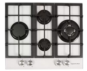Газовая варочная панель из закаленного стекла Zigmund Shtain M 25.6 W Газовая варочная панель из закаленного стекла Zigmund Shtain M 25.6 W
