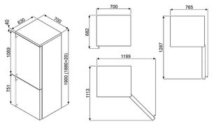 Холодильник Смег FA8003POS фото 3 в Казани и Татарстане Холодильник Smeg FA8003POS фото 3 в Казани и Татарстане