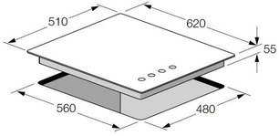 Варочная панель Fulgor Milano FCH 604 G BK фото 4 в Казани и Татарстане