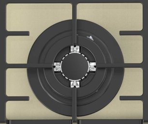 Газовая стеклянная варочная панель Korting HGG 6825 CTB фото 2 в Казани и Татарстане