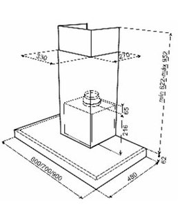 Вытяжка Teka DH2 90 STAINLESS STEEL фото 2 в Казани и Татарстане