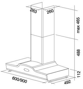 Вытяжка Falmec West 60 (600) S фото 3 в Казани и Татарстане