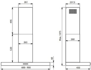Вытяжка Falmec MERCURIO EVO 90 фото 3 в Казани и Татарстане