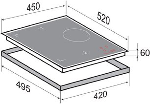 Стеклокерамическая варочная панель Zigmund Shtain CI 49.4 B фото 2 в Казани и Татарстане