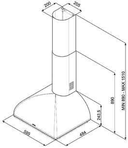 Вытяжка Smeg KS59POE фото 3 в Казани и Татарстане