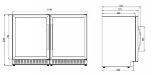 Винный шкаф Дометик C50G Double Classic фото 3 в Казани и Татарстане Винный шкаф Dometic C50G Double Classic фото 3 в Казани и Татарстане