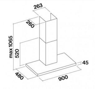 Вытяжка Falmec Luce 90 Glass White wall фото 2 в Казани и Татарстане