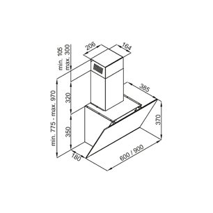 Кухонная вытяжка MAUNFELD Aurora 90 белый матовый фото 2 в Казани и Татарстане