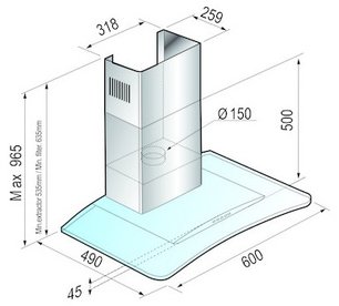 Вытяжка Korting KHC 6731 X фото 2 в Казани и Татарстане
