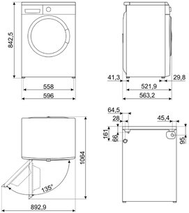Стиральная машина Смег WM3T84RU фото 4 в Казани и Татарстане Стиральная машина Smeg WM3T84RU фото 4 в Казани и Татарстане