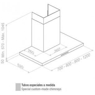 Вытяжка Пандо P-401/80 IX V.750 SEC 230/50 фото 3 в Казани и Татарстане Вытяжка Pando P-401/80 IX V.750 SEC 230/50 фото 3 в Казани и Татарстане