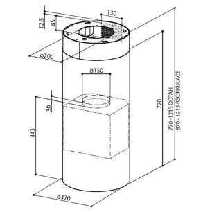 Вытяжка Фабер CYLINDRA ISOLA EG10 X  A37 фото 3 в Казани и Татарстане Вытяжка Faber CYLINDRA ISOLA EG10 X  A37 фото 3 в Казани и Татарстане