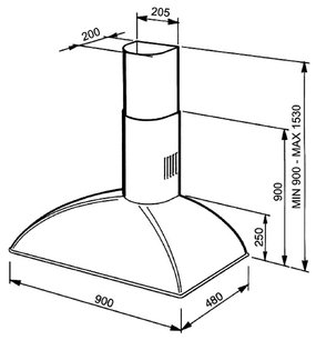 Вытяжка Smeg KS89POE фото 4 в Казани и Татарстане