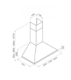 Вытяжка Пандо P-221/70 IX 730 E.C.S. 230/50 фото 3 в Казани и Татарстане Вытяжка Pando P-221/70 IX 730 E.C.S. 230/50 фото 3 в Казани и Татарстане