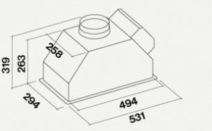 Встраиваемая вытяжка Falmec Gruppo Incasso GREEN TECH 50 фото 3 в Казани и Татарстане