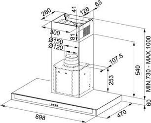 Вытяжка Franke FNE 605 XS фото 3 в Казани и Татарстане