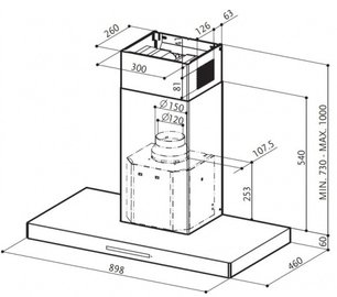 Вытяжка Фабер Look BRS X/V A90 фото 2 в Казани и Татарстане Вытяжка Faber Look BRS X/V A90 фото 2 в Казани и Татарстане