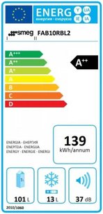 Холодильник Смег FAB10RBL2 фото 4 в Казани и Татарстане Холодильник Smeg FAB10RBL2 фото 4 в Казани и Татарстане