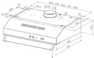 Вытяжка Faber 741 BASE W A60 фото 2 в Казани и Татарстане