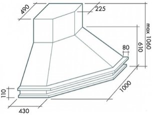 Вытяжка Falmec Tempo Antico Ang (600) S вишня фото 2 в Казани и Татарстане