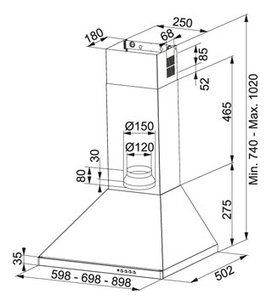 Вытяжка Франке FDL 664 XS фото 2 в Казани и Татарстане Вытяжка Franke FDL 664 XS фото 2 в Казани и Татарстане