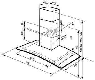 Вытяжка Smeg KV90X-2 фото 3 в Казани и Татарстане