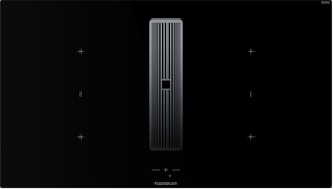 Индукционная варочная поверхность с вытяжкой Kuppersbusch с ручками из нержавеющей стали KMI 9850.1 SR-E Stainless steel фото в Казани и Татарстане