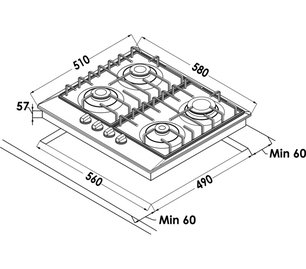 Варочная панель Шауб Лоренц SLK GV6520 фото 2 в Казани и Татарстане Варочная панель Schaub Lorenz SLK GV6520 фото 2 в Казани и Татарстане