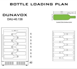 Винный шкаф Дунавокс DAU-40.138SS фото 3 в Казани и Татарстане Винный шкаф Dunavox DAU-40.138SS фото 3 в Казани и Татарстане