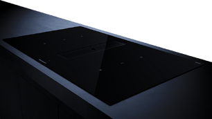 Индукционная варочная панель с вытяжкой Kuppersbusch KMI 9350.0 SR Black Chrome фото 3 в Казани и Татарстане